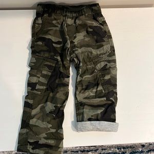 Gap boys cargo pants with cotton lining